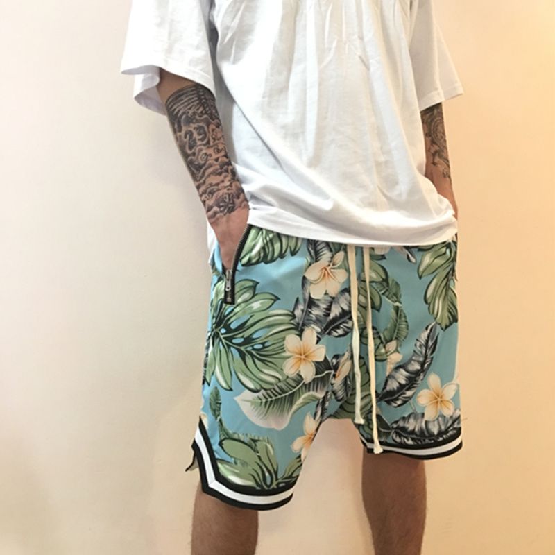 mens floral basketball shorts