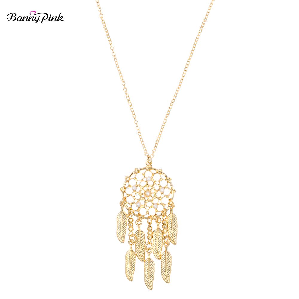 Fashion Women Opal Leaf Long Chain Hollow Wedding Party Sweater Necklace Cheap