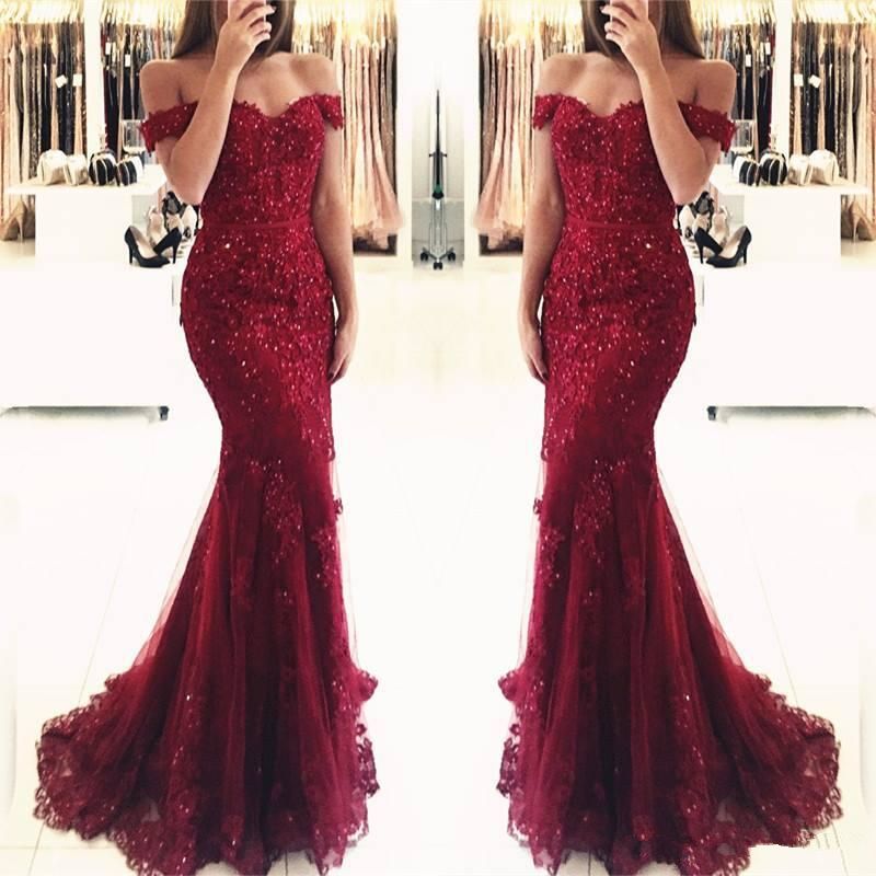 red tight prom dresses 2018