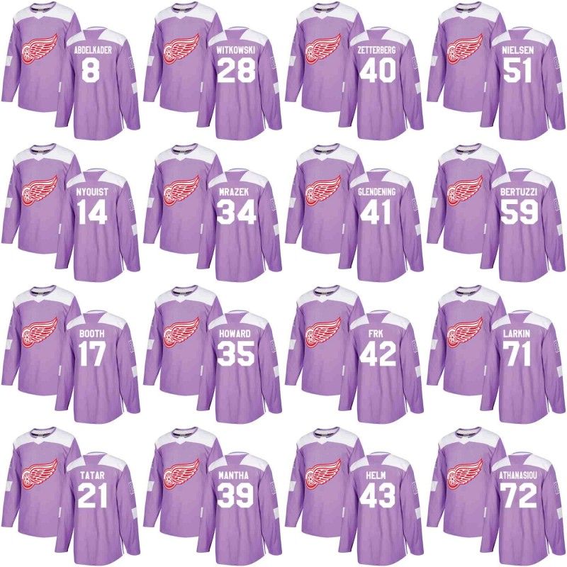 red wings purple jersey