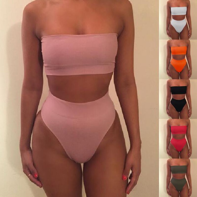 high waisted cheeky swimwear
