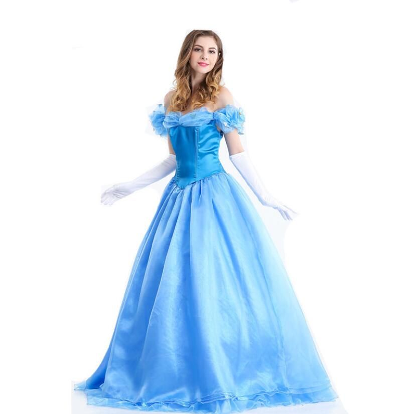 Grosshandel Cinderella Kostum Erwachsene Prinzessin Cinderella Kleid Halloween Kostume Fur Frauen Fantasie Frauen Cosplay Kostum Frauen Grosshandel Von Fashionhall 45 06 Auf De Dhgate Com Dhgate