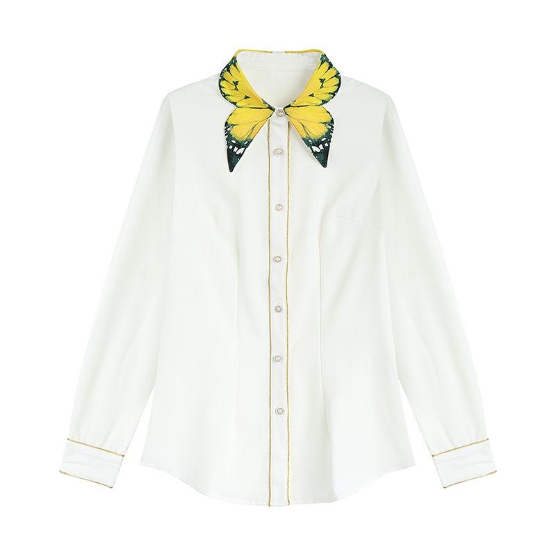 blusa gola borboleta