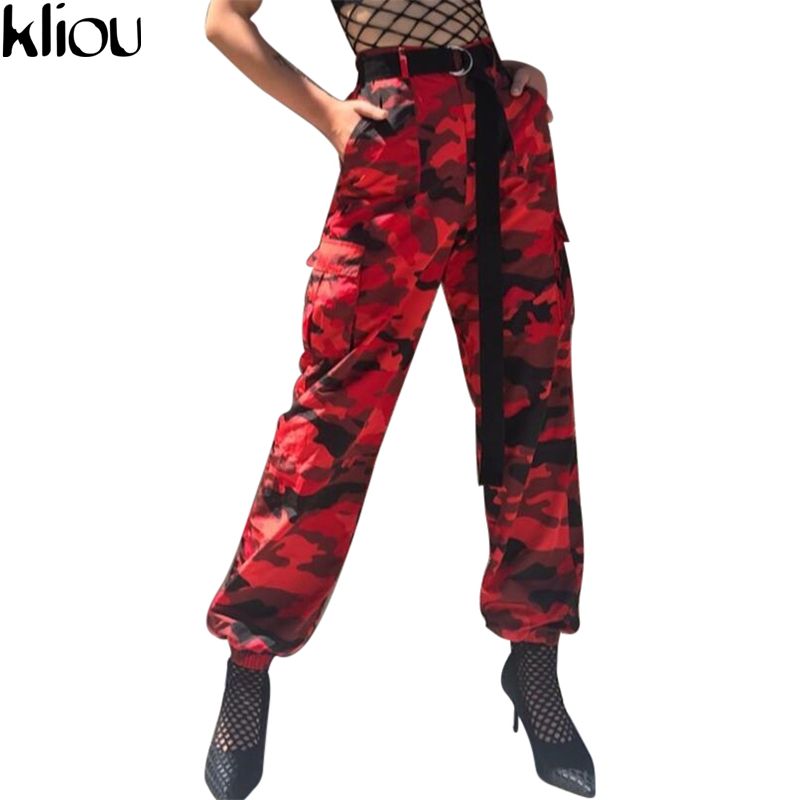 pantaloni mimetici rossi