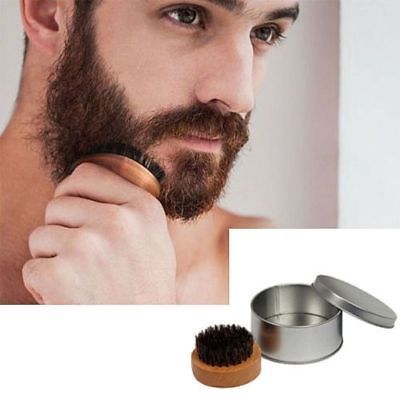 Mini Beard Brush Boar Bristles Mustache Natural Wood Comb Handmade
