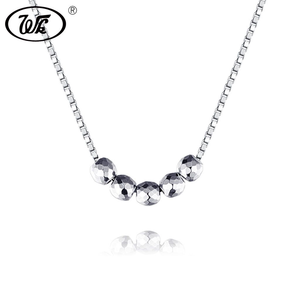 silver beaded necklace