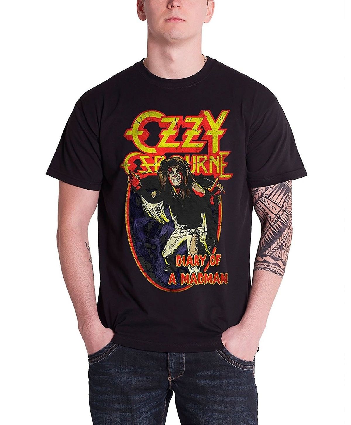 ozzy osbourne baseball shirt