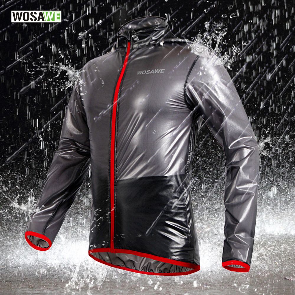 WOSAWE Deportes al aire libre Impermeable prueba de viento Lluvia Ciclismo Bicicleta Correr Chaqueta Chaqueta