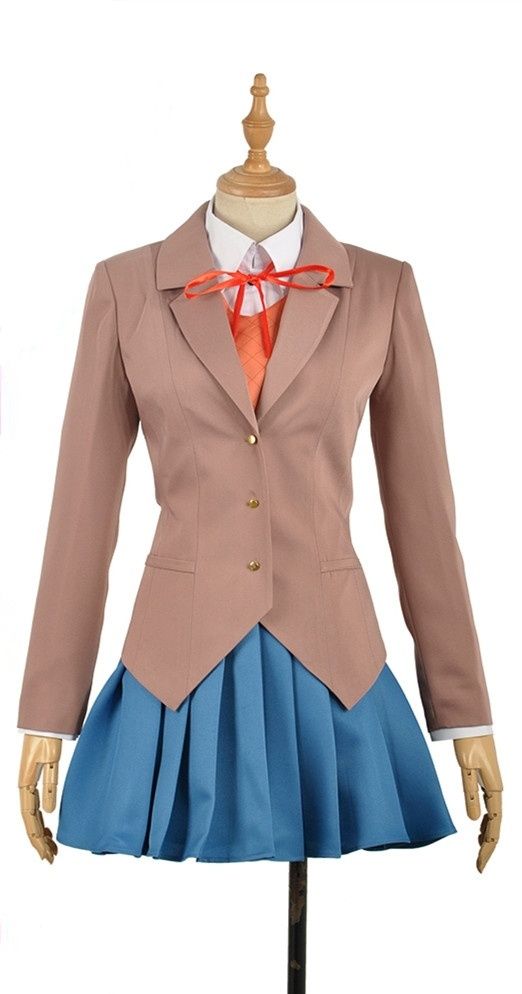 Doki Doki Literature Club Sayori Natsuki Yuri Monika Girls School Uniform Cosplay Costume From Szcdhxh 101 52 Dhgate Com