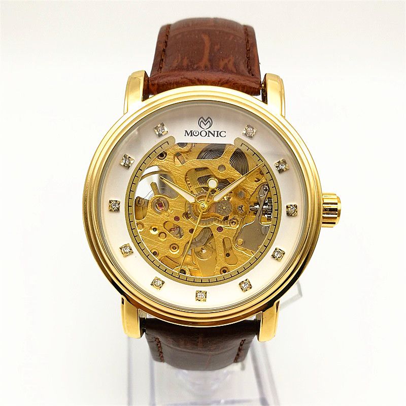 Acquistare Orologio Automatico Da Uomo In Pelle Prospettiva Di Lusso  Orologio Meccanico Movimento Di Marca Orologio Con Diamanti Factory Outlet  Cina Guangzhou Economico | Consegna Veloce E Qualità | DHgate Italy