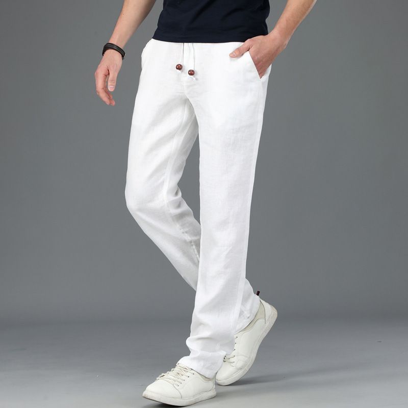 thin white pants