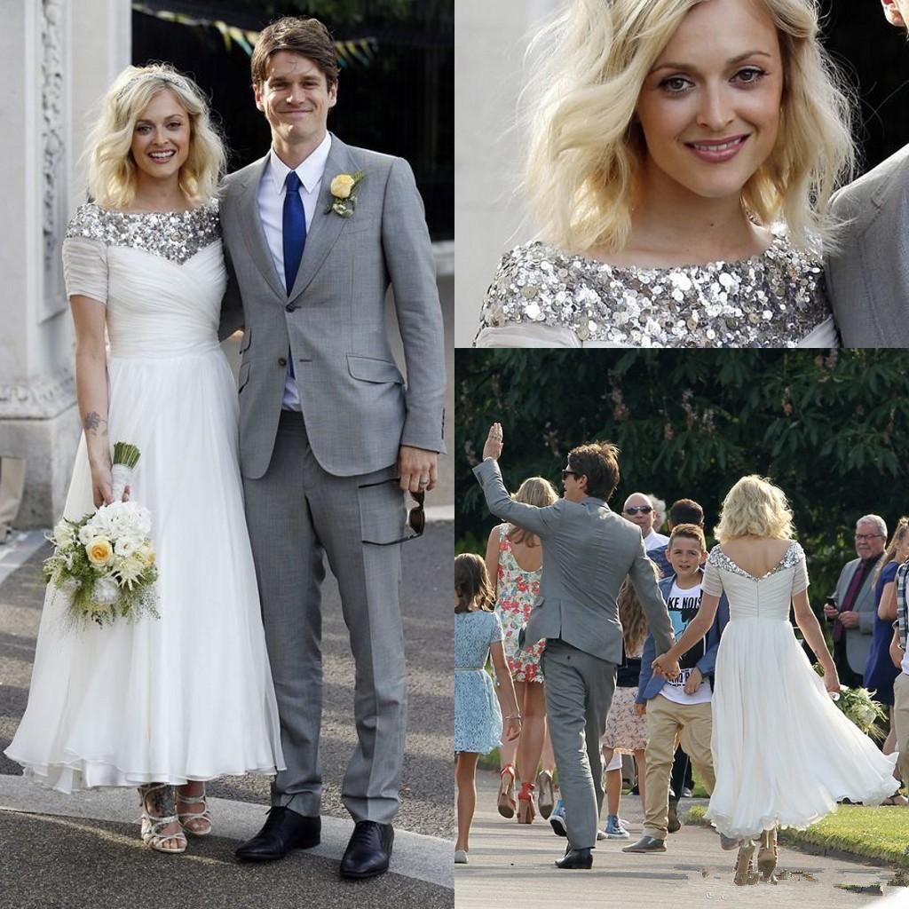 tea length boho wedding dress