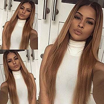 Mhazel Short Dark Roots Black Ombre Blonde 27 Synthetic Front
