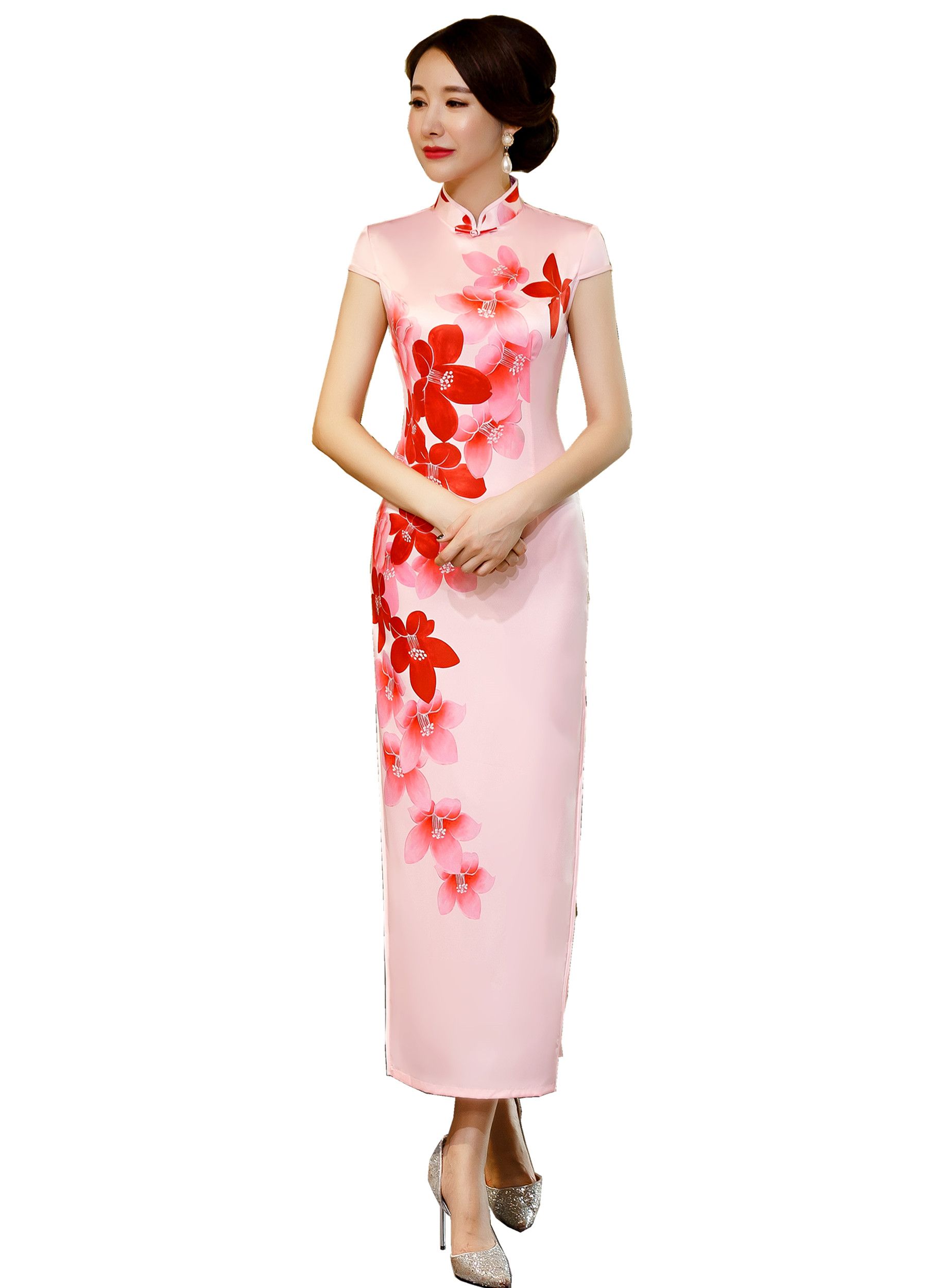 pink qipao