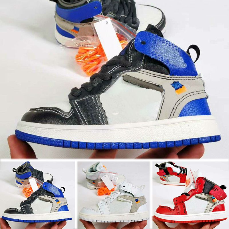 Compra Nike Air Jordan 1 X Off White Zapatos Para Niños OG 1 1s 6 6s 11 11s  12 12s 13 13s Zapatos De Baloncesto Niños Boy Girl 1 1s Top 3