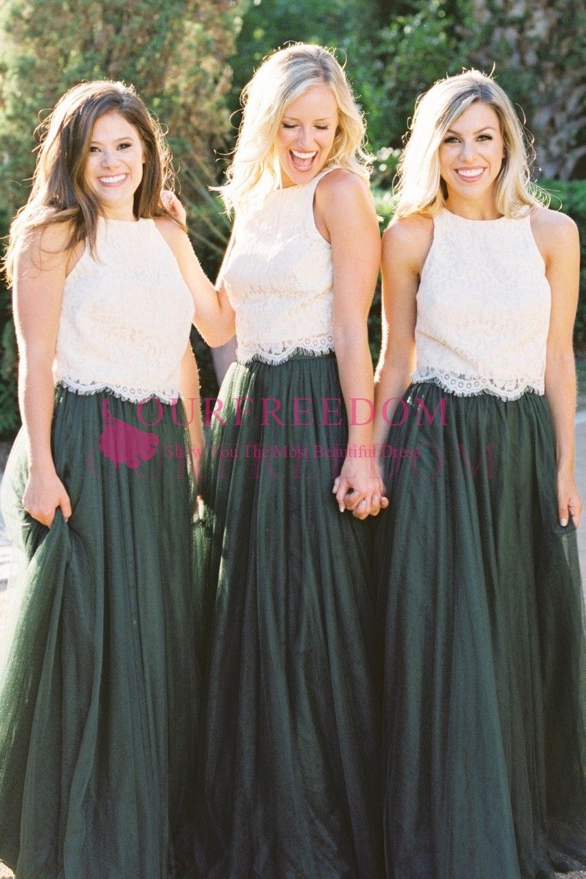 dark green two piece