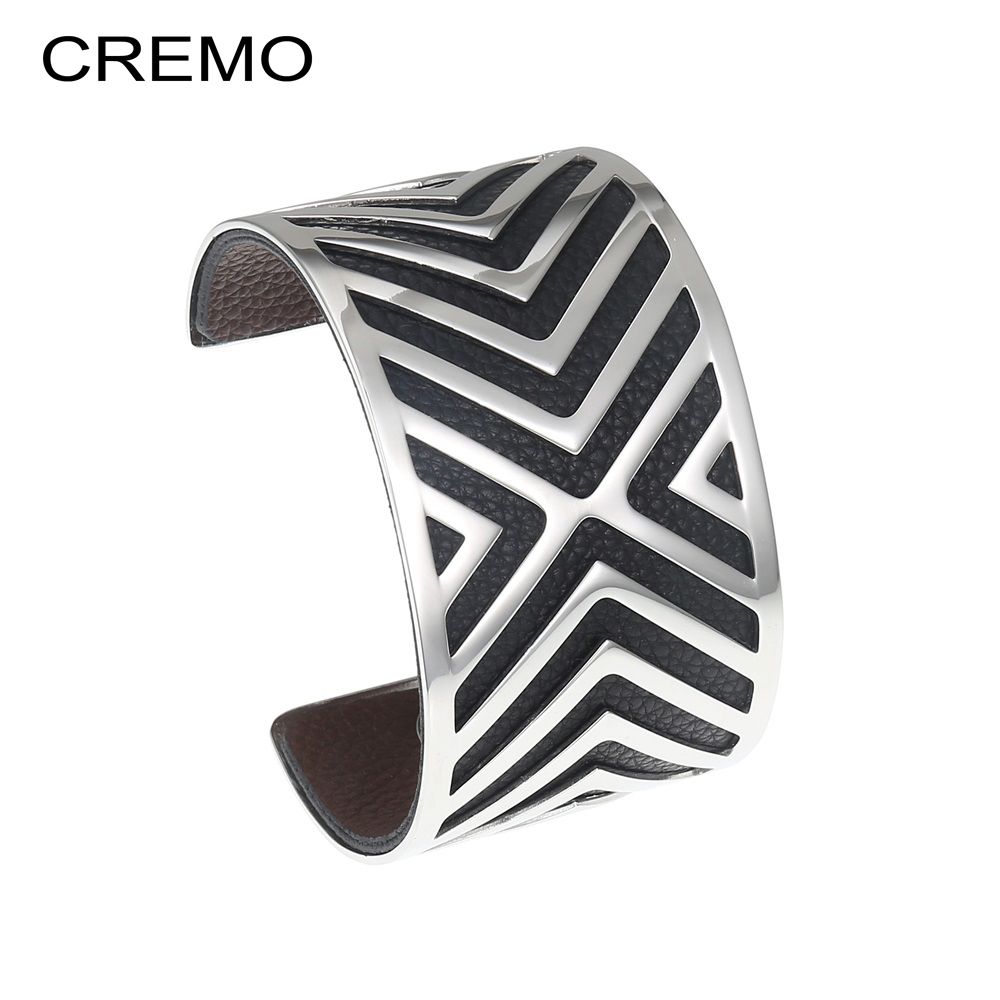 Bracelet manchette cuir interchangeable Clearance