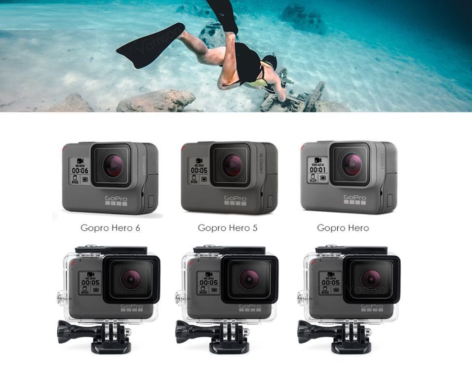 2019 Hot Black Waterproof Housing Case Touch Screen Back Door For