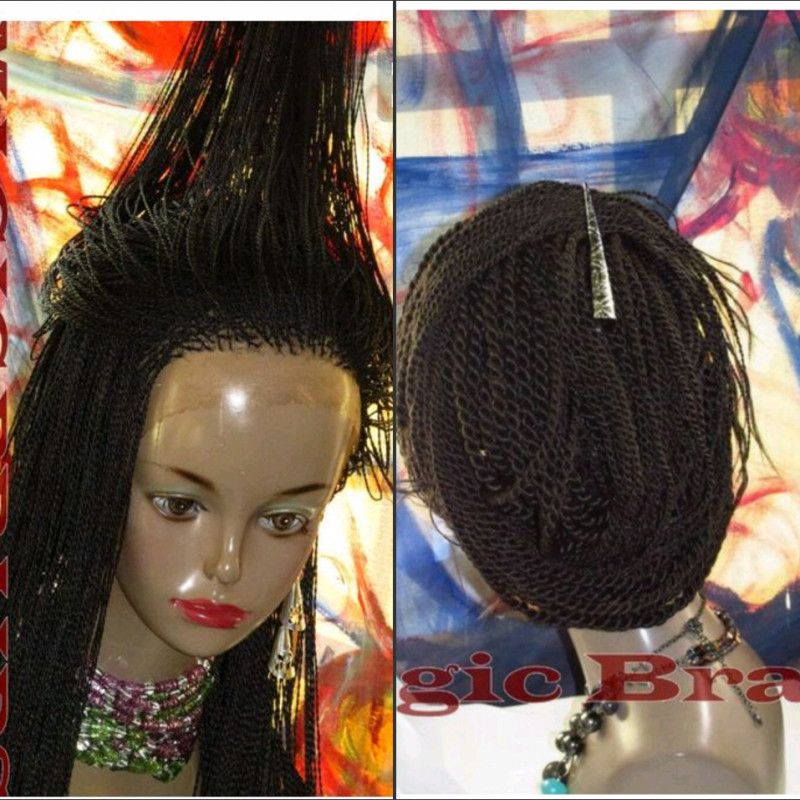 Stock Senegalses Twist Lace Front Braid Synthetic Wig For Black