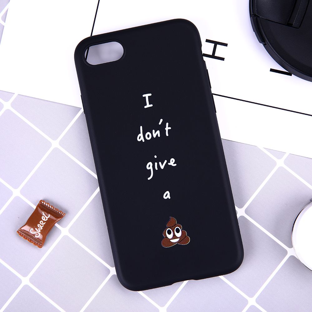 Funny words Poop comic painted black Phone Case For iPhone 5 5s se 6 6S 6plus 7 7plus 8 8s plus X Customized Funny words Poop comic painted black Phone Case For iPhone 5 5s se 6 6S 6plus 7 7plus 8 8s plus X Customized
