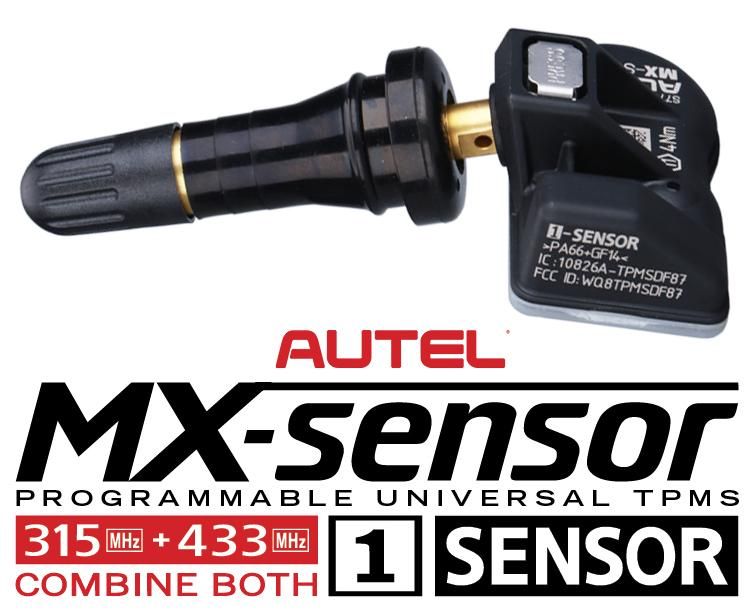 Autel 4 pezzi TPMS Sistema di controllo della pressione dei pneumatici Sensore di pressione dei pneumatici Sensore TPMS universale programmabile 100/% ID Clonabile