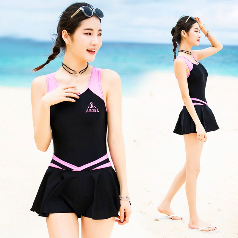 one piece swimsuits with skirt