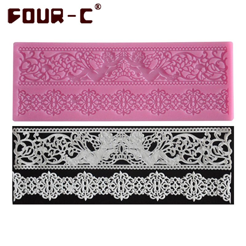 Hot Silicone Lace Mold Decoration Baking Tool Cake Lace Mat Fondant