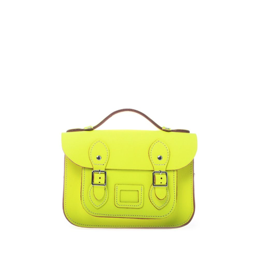 mini neon yellow bag