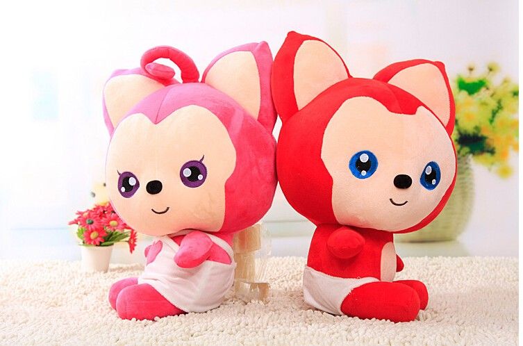 pink fox plush