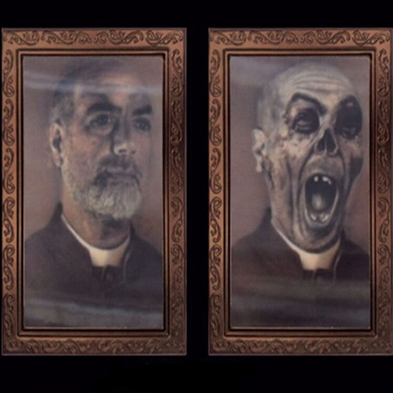 2020 Horror 3d Changing Face Picture Frame Haunted House Arranged