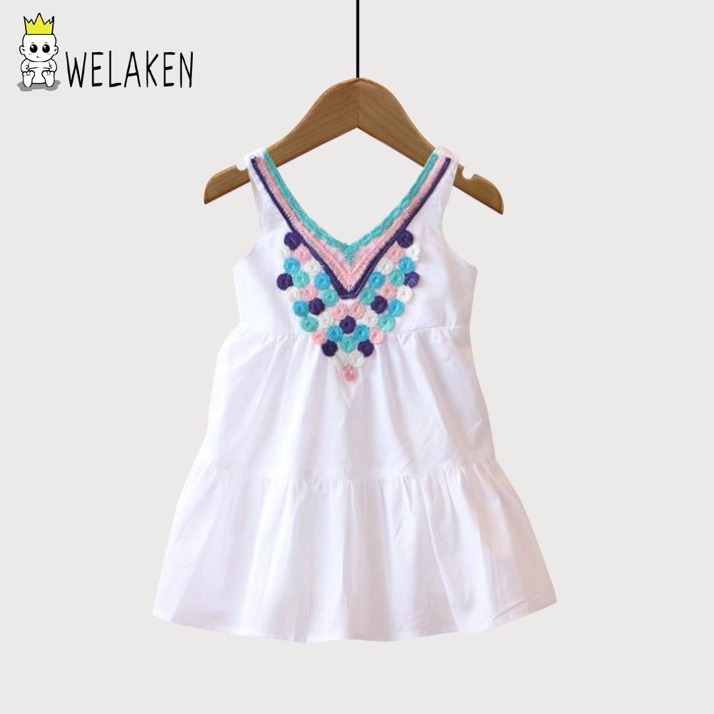 2020 Welaken New Fashion 2017 Summer Exquisite Frocks Baby Girls
