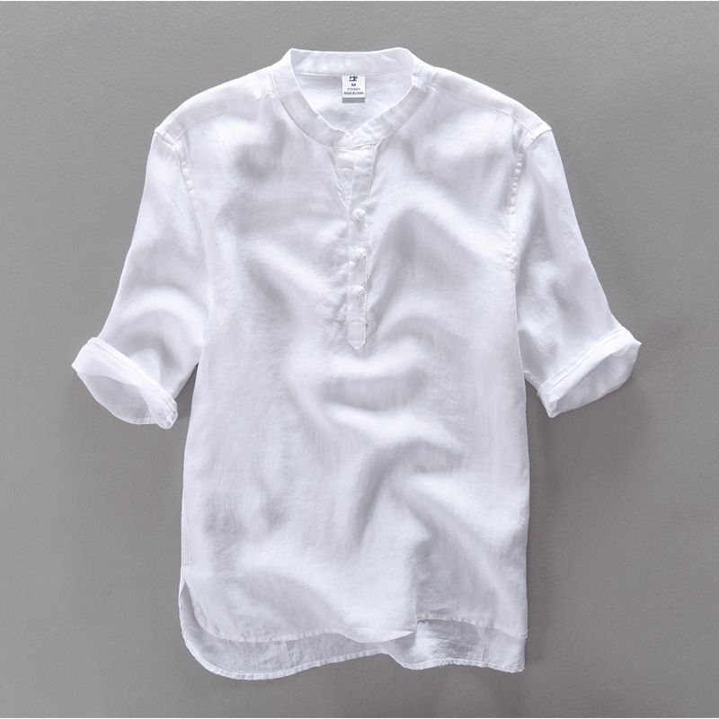 2020 2017 New Fashion Brand Men Shirt Short Sleeve Casual Shirt Men Linen Clothing Mens Shirts Flax Camisa Masculina Chemise 3xl From Tuhua 36 8 Dhgate Com