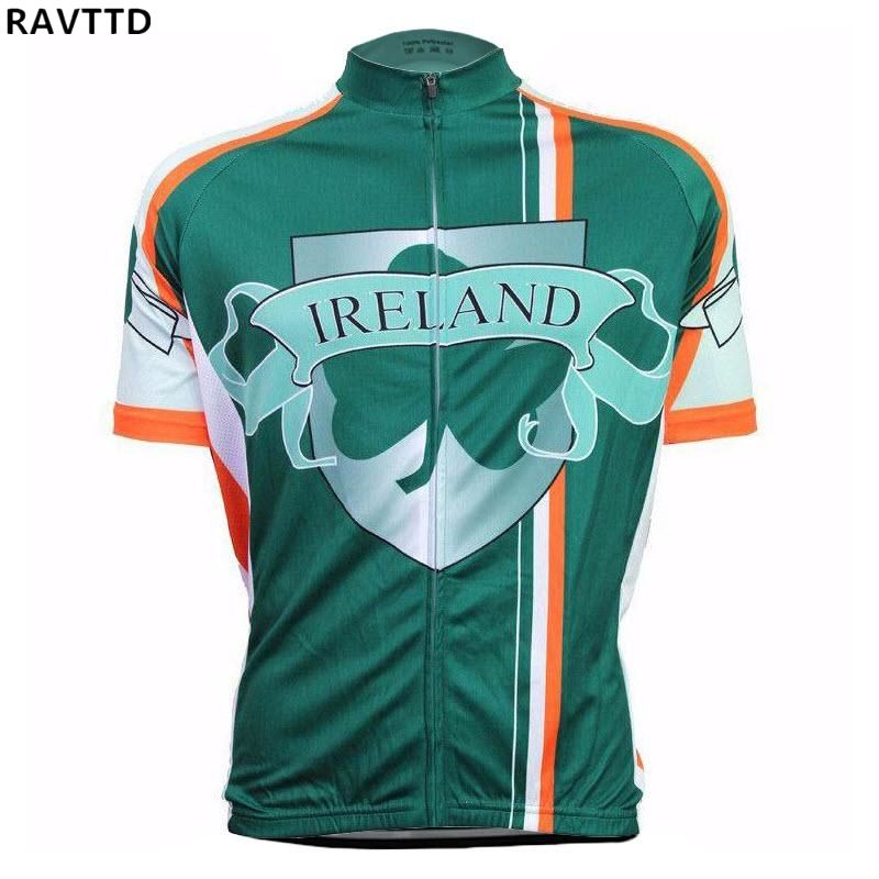 Ireland Team Outdoor Bike Cycling Clothing Short Sleeve Cycling Jersey