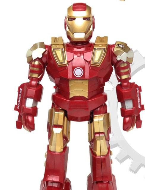 iron man walking robot toy