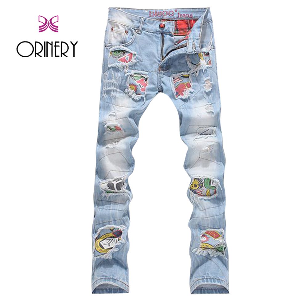 patch work jeans for mens
