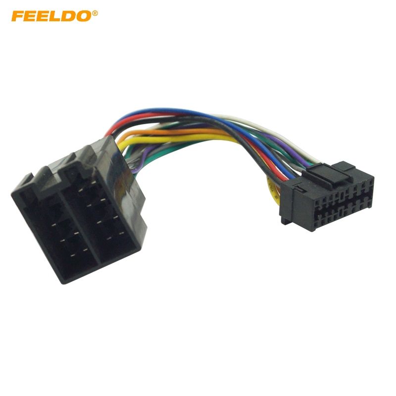 Adaptador de mazo de cables radio estéreo para auto de FEELDO para el conector de