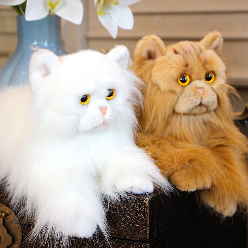 lifelike plush cat