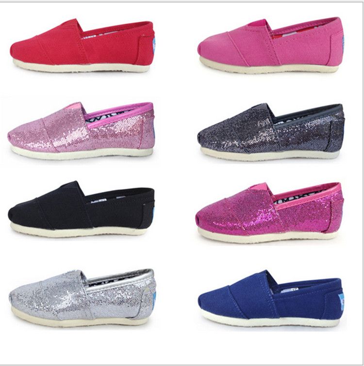 girls canvas slip ons