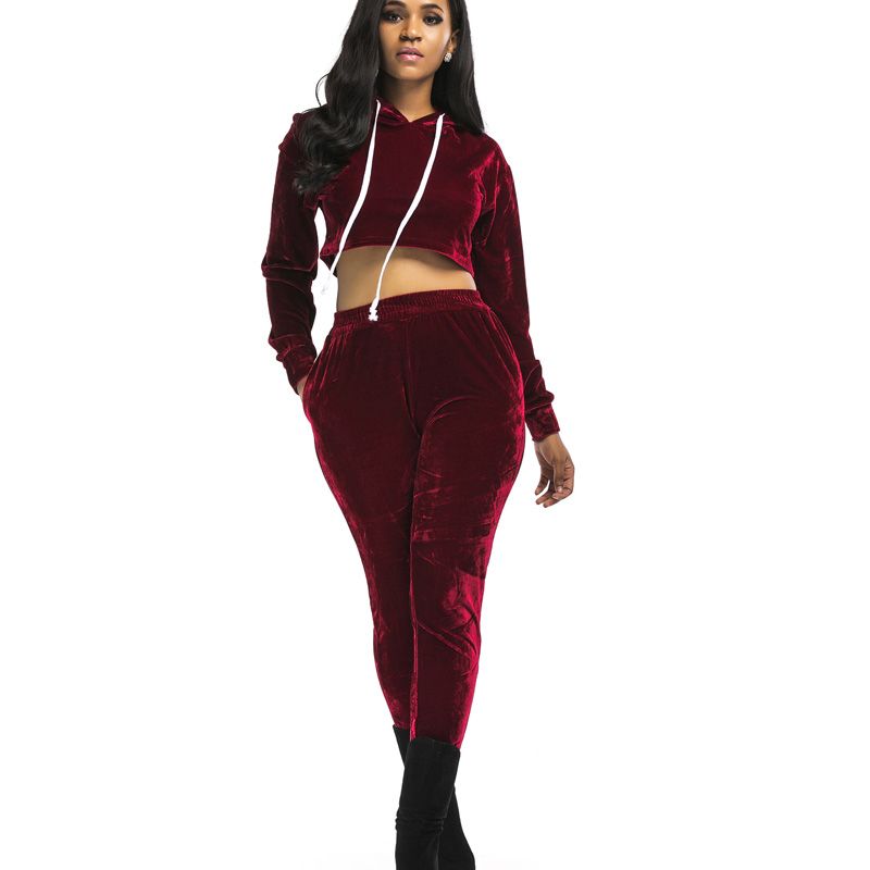 velvet jogging suit