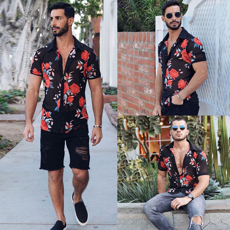 floral shirt mens outfit