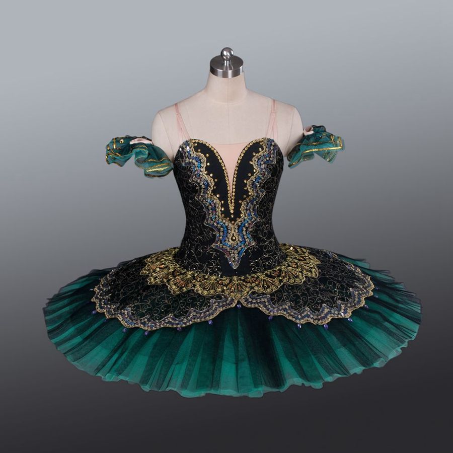 2020 Performance Professional Classical Ballet Tutus Adult Black Green