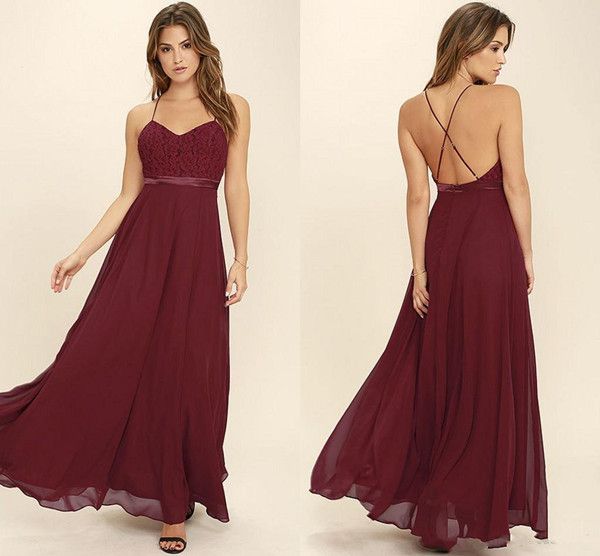 burgundy beach dress