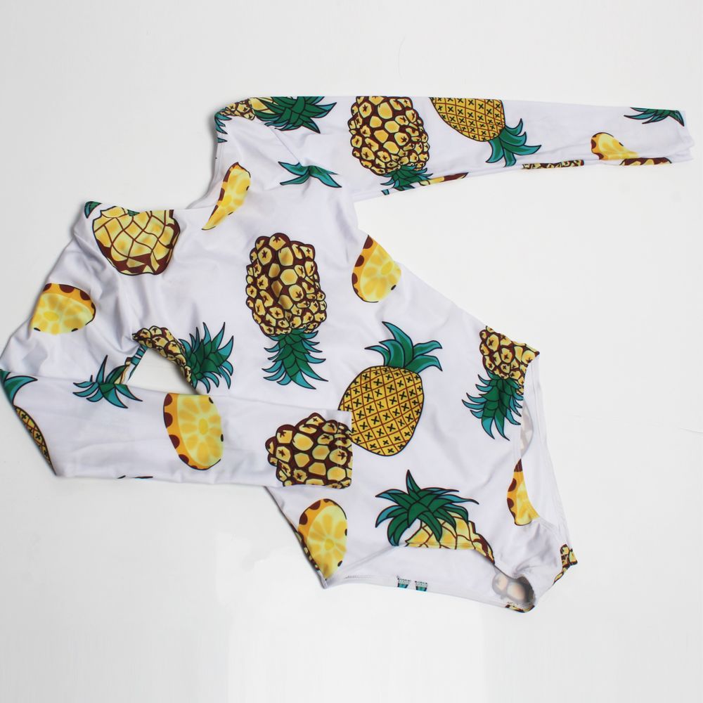 womens pineapple one piece swimsuit