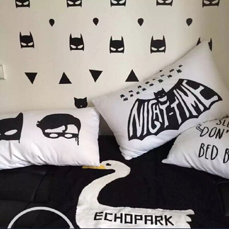 Grosshandel 40 Teile Satz Ins Nordischen Stil Wandaufkleber Batman Kinderzimmer Dekoration Paste Pvc Wandaufkleber Zuruck Boden Wand Dekoration Von Totwo3 6 25 Auf De Dhgate Com Dhgate