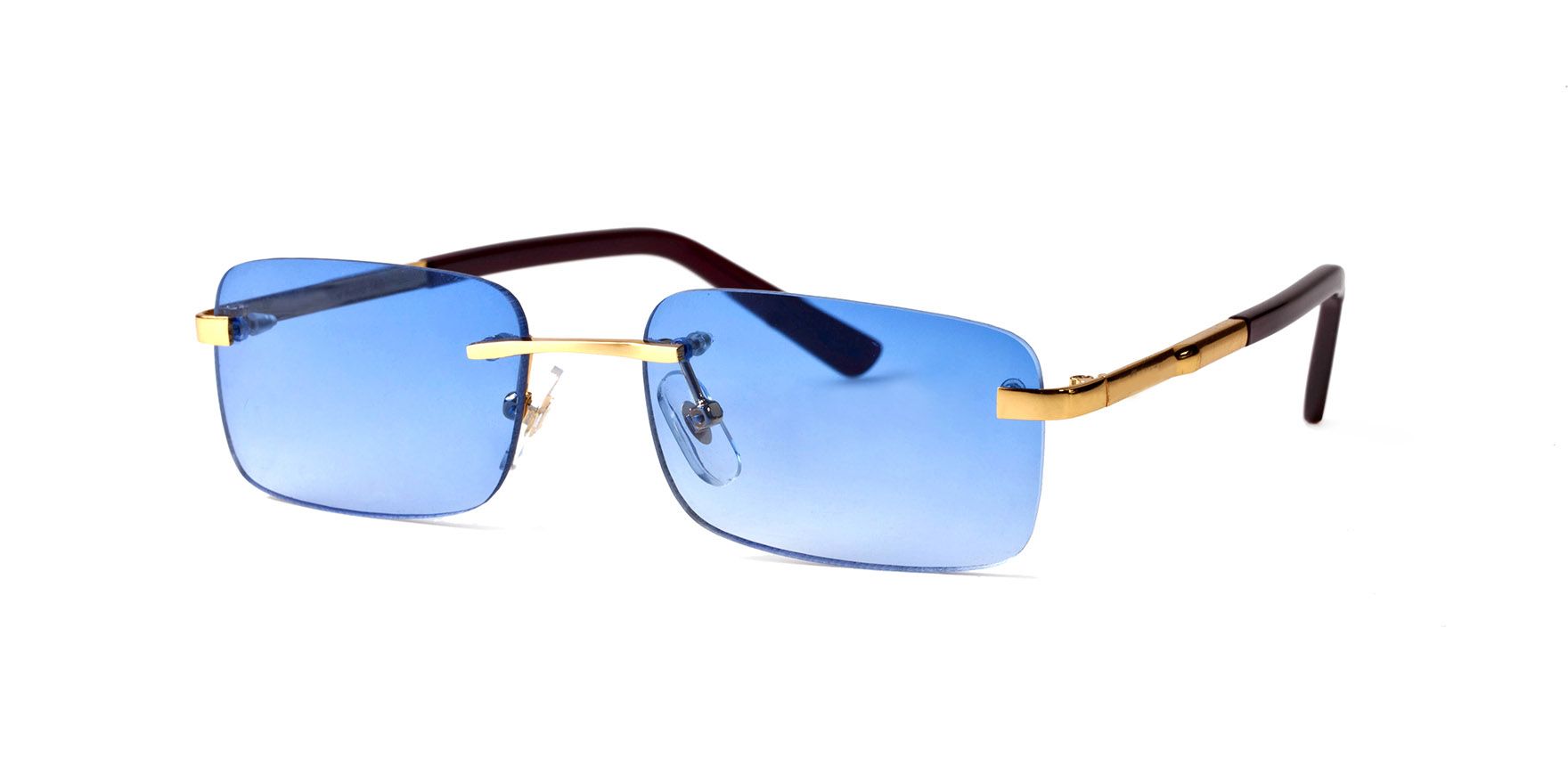 Blue Buffalo Horn Glasses Mens Women For Brand Designer Rimless Black Clear Lens Luxury Gold Frame With Box Case Lunettes Funny2018, $37.78 | DHgate.Com