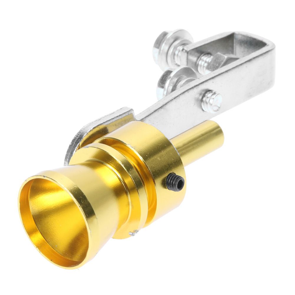 fischietto per tubo di scarico della coda turbo suono in lega di alluminio argento TC-M Fischio dargento in lega di alluminio