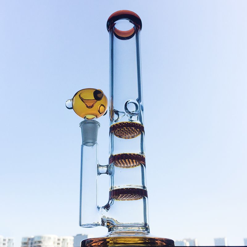 Amber Bong With Bowl