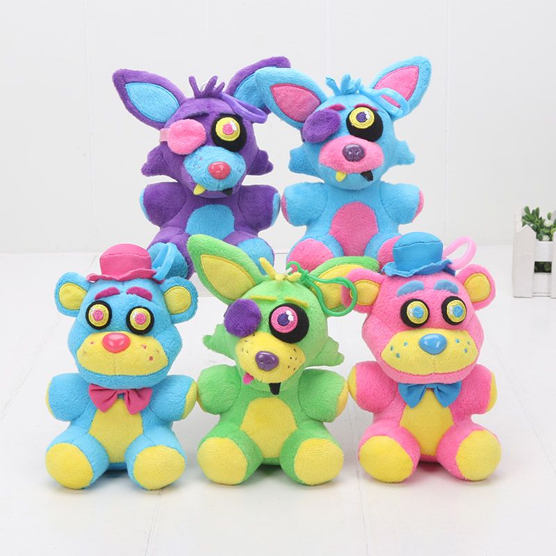 2020 15cm Five Nights At Freddys Blacklight Freddy Neon Foxy Neon Foxy Blacklight Fnaf Plush Doll Stuffed Toy Plush Pendant Keyring Keychan From China Outdoor 3 62 Dhgate Com