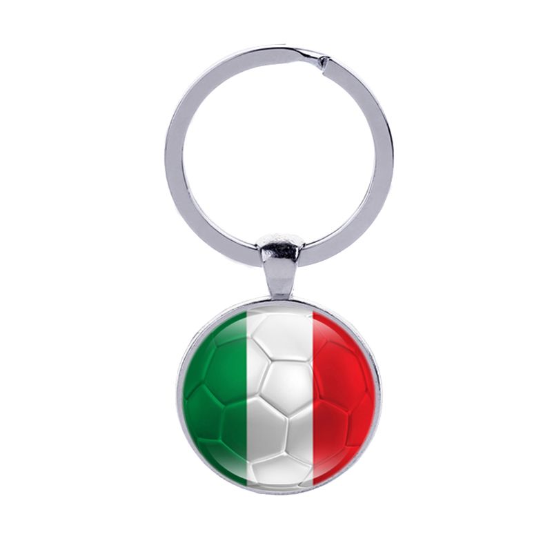 Schlüsselanhänger  Italien Italy Fussball Fahne 