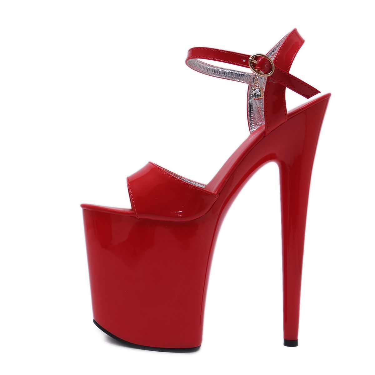 I agree to behind Management boucle sangle extrêmes talons hauts 20cm plate-forme blanc rouge noir sandales de mode chaussures pour I agree to behind Management boucle sangle extrêmes talons hauts 20cm plate-forme blanc rouge noir sandales de mode chaussures pour
